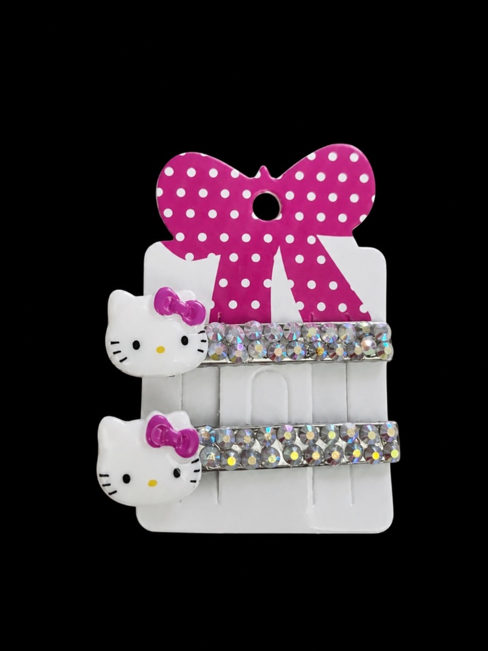 Hello Kitty inspired hair clips